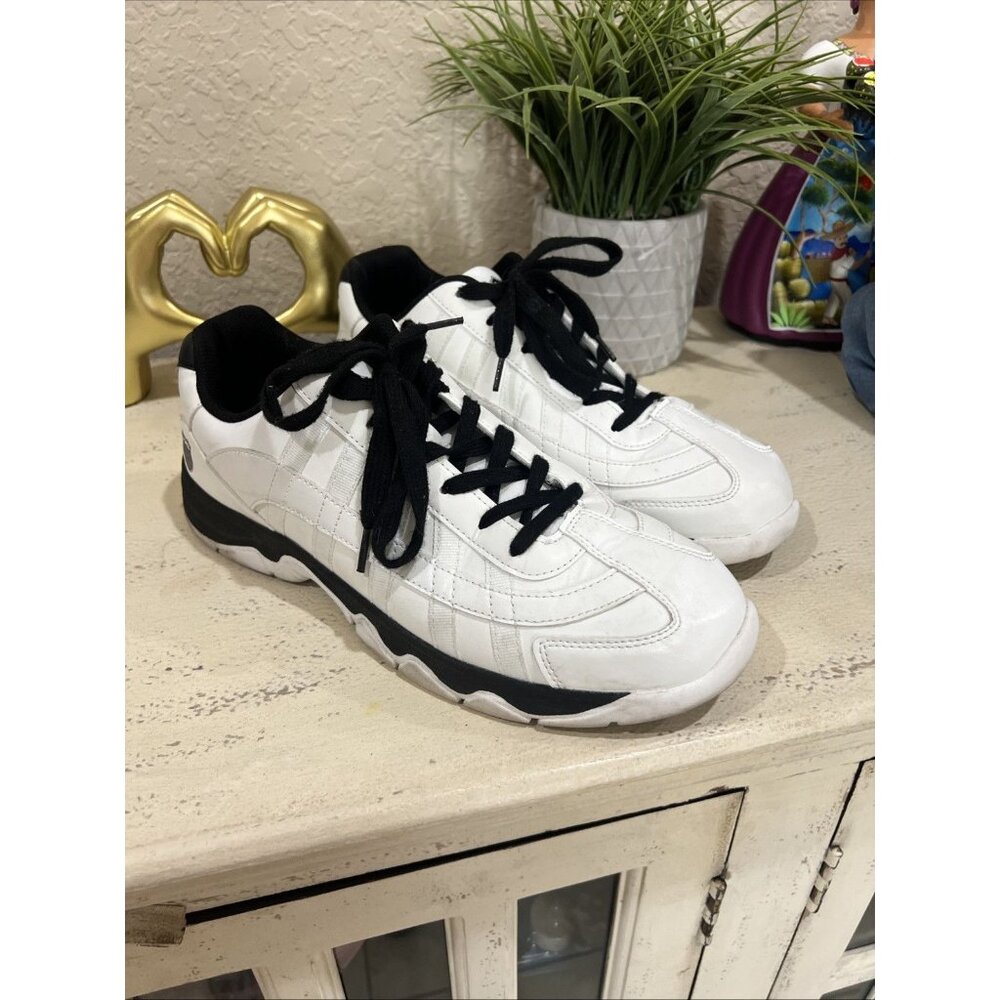 K-Swiss Mens Sneakers Size 11 white + black Phantom LOW